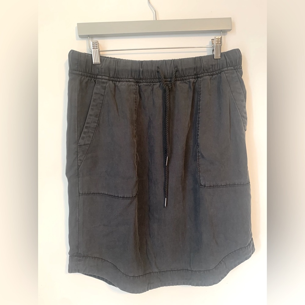 NWT by Anthropologie Klarna Utility  Mini Skirt Slate Gray SzM